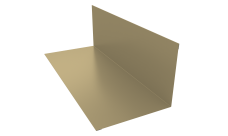 Планка примыкания 130х160 Grand Line 0,45 PE lite с пленкой RAL 1014 слоновая кость (2м)