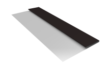 Планка стартовая Блок-Хаус new Grand Line 0,45 Drap RAL 9005 черный (2м)