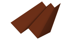 Угол внутренний фибросайдинга Slim 0,5 Satin с пленкой RAL 3009 оксидно-красный (3м)