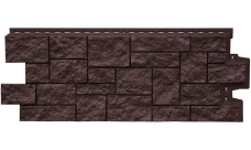 Фасадная панель Grand Line Дикий камень Классика шоколадный