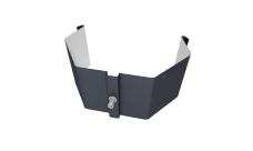 Крепление трубы для гофры на кирпич Vortex Lite PE RAL 7024 мокрый асфальт