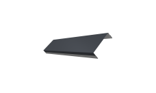 Ламель обратная 100 забора жалюзи Texas 0,45 Drap TX RAL 7024 мокрый асфальт