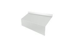 Ламель забора жалюзи Milan/Milan new стартовая/финишная для калиток и ворот 0,5 PE RAL 9003 сигнальный белый