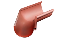 Угол желоба внутренний GL PU 135 гр 125 мм RAL 8004 терракота