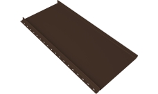 Кликфальц mini Grand Line 0,45 Drap TwinColor с пленкой на замках RAL 8017 шоколад