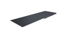 Планка финишная 48х25 Grand Line 0,5 Atlas X с пленкой RAL 7024 мокрый асфальт (2м)