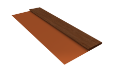 Планка стартовая Блок-Хаус новый Grand Line 0,45 Принт Элит Рябина TwinColor (2м)