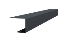 Планка завершающая для Кликфальц Про Grand Line 0,5 Velur RAL 7024 мокрый асфальт (3м)