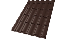 Профиль волновой "Кредо" ("Kredo") 0,45 Drap TwinColor RAL 8017 шоколад