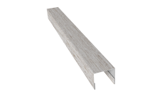 Планка П-образная заборная 24 Grand Line 0,45 Принт Элит Снежное дерево TwinColor (3м)