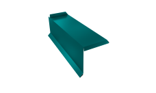 Планка торцевая сегментная 30мм Grand Line Левая 0,45 PE с пленкой RAL 5021 водная синь