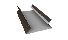 Планка угла внутреннего составная верхняя Экобрус Grand Line 0,5 PurPro Matt 275 RR 32 темно-коричневый (2м)