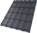 Профиль волновой "Квадро профи" ("Quadro Profi") в02 0,45 ПЭ RAL 7024 мокрый асфальт