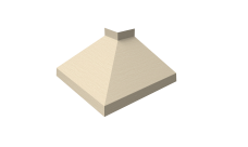 Угол отлива внешний 100 Grand Line 0,45 Print Elite с пленкой Milky Wood TwinColor