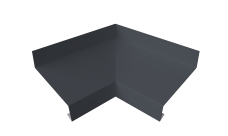 Угол отлива внутренний 50 0,45 PE с пленкой RAL 7024 мокрый асфальт