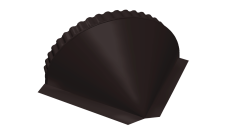 Заглушка конусная 0,5 Satin Matt RAL 9005 черный