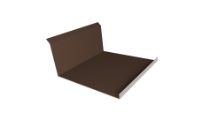 Планка примыкания нижняя 20х122х260х15 Grand Line 0,5 PurLite Matt RAL 8017 шоколад (2м)