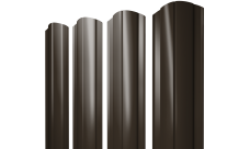 Штакетник Круглый фигурный 0,5 Satin RR 32 темно-коричневый