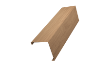 Декоративная накладка на столб универсальная угловая 62х55 для забора жалюзи 0,45 Print Elite Honey Wood TwinColor (2,5м)