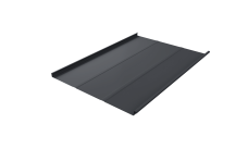 Фальц двойной стоячий Line 0,5 PurLite Matt с пленкой на замках RAL 7024 мокрый асфальт