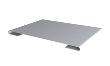 Планка стыковочная 0,45 PE lite с пленкой RAL 9003 сигнальный белый (2м)