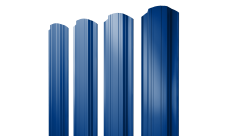 Штакетник Прямоугольный фигурный 0,45 PE RAL 5002 ультрамариново-синий