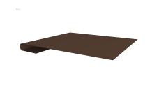 Планка завершающая Grand Line 0,45 Drap-double TX RAL 8017 шоколад (3м)