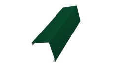 Декоративная накладка на столб универсальная угловая 80х80 для забора жалюзи 0,5 PE RAL 6005 зеленый мох (1,8м)