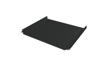 Кликфальц Pro Gofr Grand Line 0,5 Satin с пленкой на замках RAL 7016 антрацитово-серый