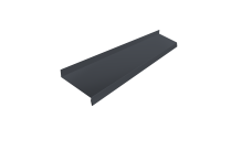 Отлив простой 150 Grand Line 0,5 Velur RAL 7024 мокрый асфальт (3м)