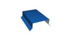 Парапетная крышка прямая 125мм 0,45 PE с пленкой RAL 5005 сигнальный синий (2м)