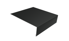 Планка лобовая/околооконная простая 190х50 Grand Line 0,5 Satin с пленкой RAL 7016 антрацитово-серый (2м)