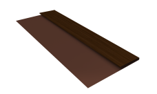 Планка стартовая Блок-Хаус new Grand Line 0,45 Print Elite Choco Wood TwinColor (2м)