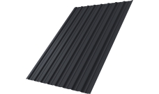 Профнастил С10A Grand Line 0,5 Rooftop Бархат RAL 7024 мокрый асфальт