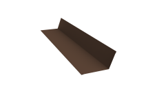 Планка примыкания 90х140 0,45 PE с пленкой NL 805 серо-коричневый гефест (2м)