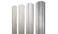 Штакетник Twin фигурный Grand Line 0,45 Print Elite Snow Wood TwinColor