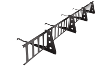 Снегозадержатель решетчатый на натуральную/керамическую черепицу RR 32 (профиль до 50мм) комплект