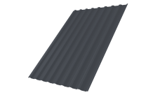 Профнастил С20B 0,45 Drap TwinColor RAL 7024 мокрый асфальт