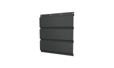 Софит металлический Grand Line полная перфорация 0,5 Satin Matt TX с пленкой RAL 7016 антрацитово-серый