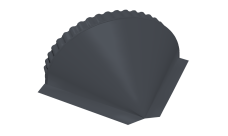 Заглушка малая конусная 0,45 Drap ST RAL 7024 мокрый асфальт