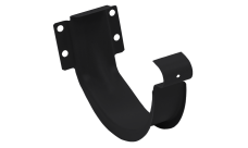 Крюк короткий Grand Line ПУ матовый 125мм RAL 9005 черный