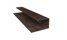 Планка П-образная завершающая сложная (КД) 0,45 Print-Double Premium Antique Wood (2м)