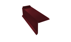 Планка торцевая сегментная 30мм Левая 0,45 PE lite с пленкой RAL 3005 красное вино