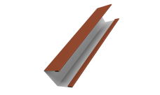 Крышка жалюзи Milan Slim 0,45 PE RAL 8004 терракота (2м)