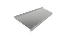 Отлив простой 250 0,45 Drap TX RAL 7047 телегрей 4 (2м)