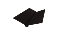 Планка ендовы верхней 115х30х115 Grand Line 0,45 Drap TR RAL 9005 черный (2м)