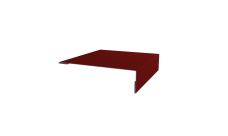 Планка мансардная 0,7 PE с пленкой RAL 3011 коричнево-красный (3м)