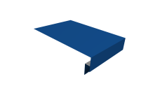 Планка околооконная сложная фальц Grand Line 0,45 ПЭ с пленкой RAL 5005 сигнальный синий (2м)