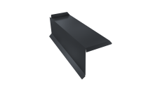 Планка торцевая сегментная 30мм Левая 0,5 Rooftop Бархат RAL 7024 мокрый асфальт