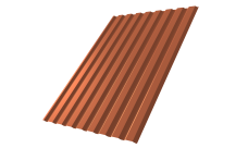 Профнастил С20A Grand Line 0,45 PE RAL 8004 терракота